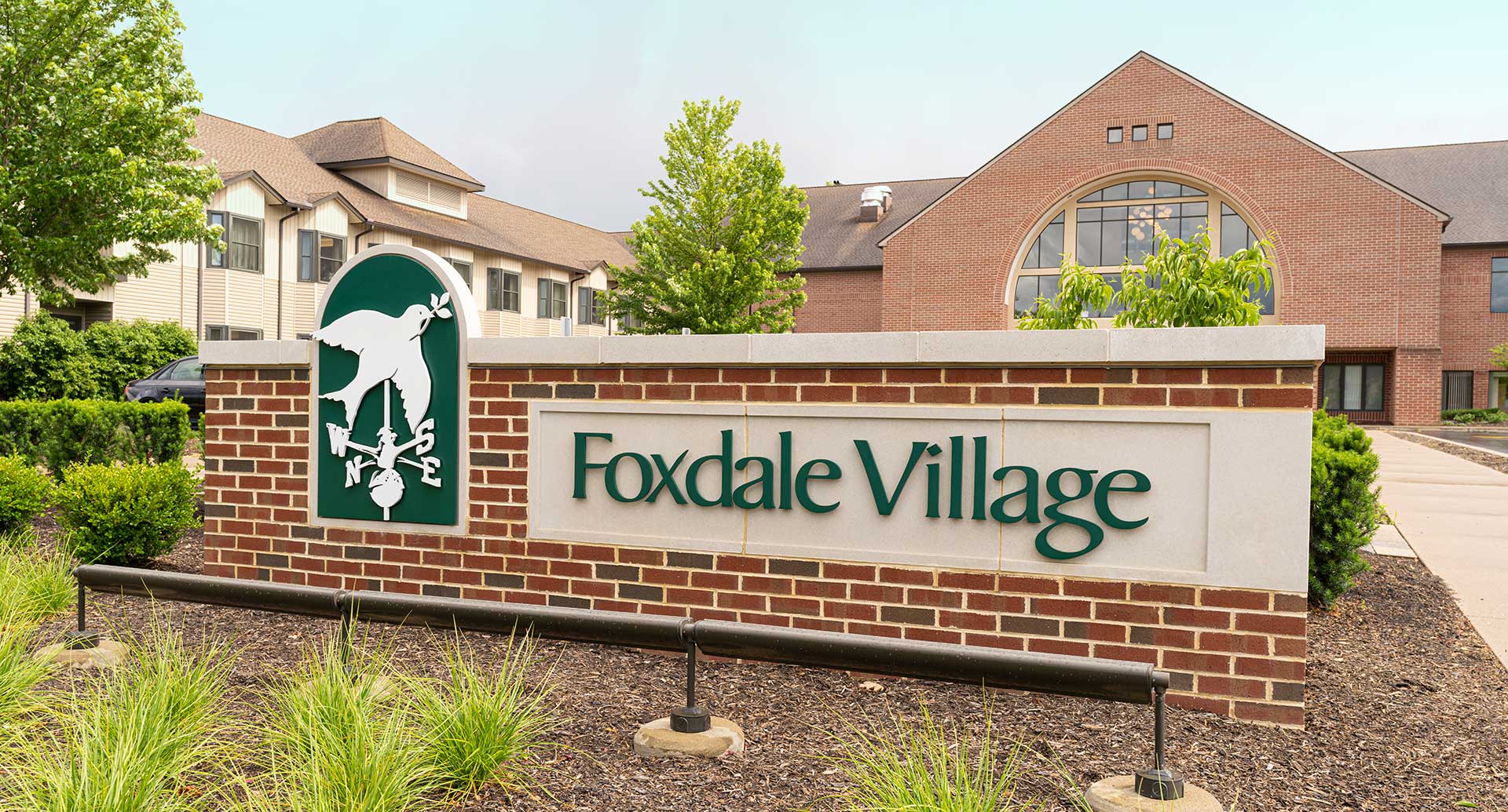 Foxdale Village sign