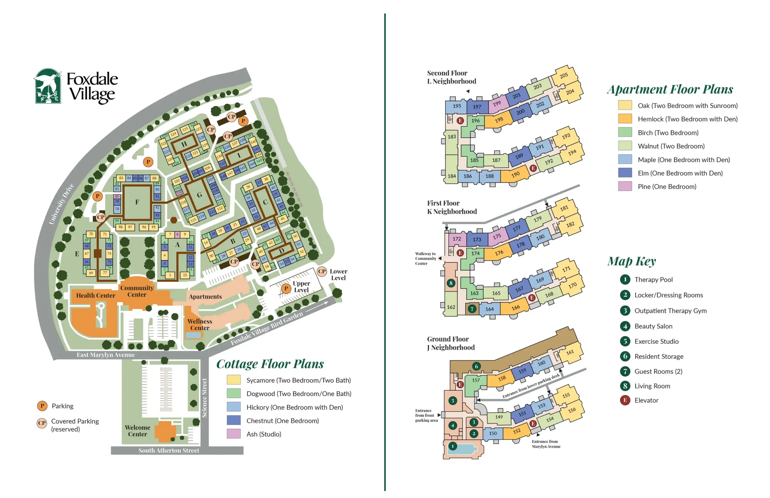 Foxdale Village Map