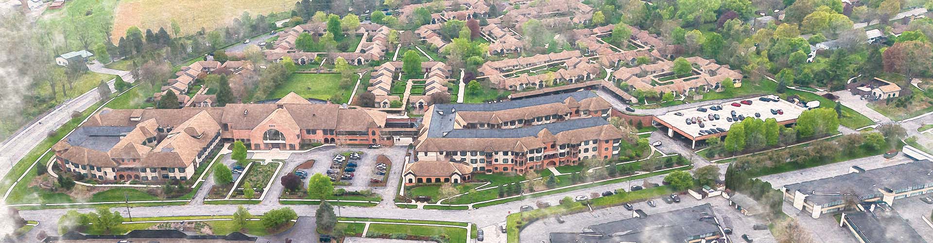 arial view of Foxdale Village
